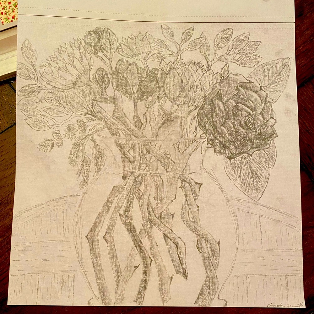 Calming vase painting